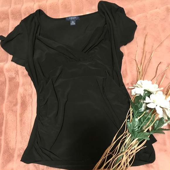 Chaps Tops - Black blouse
